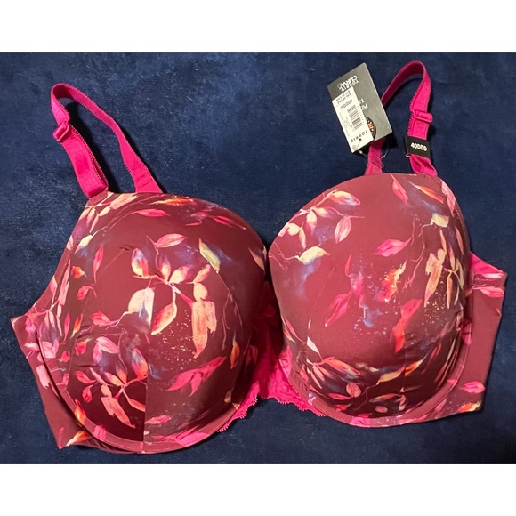 Torrid Leaves Print Underwire Bra - NWT SZ 40DDD - Picture 2 of 8
